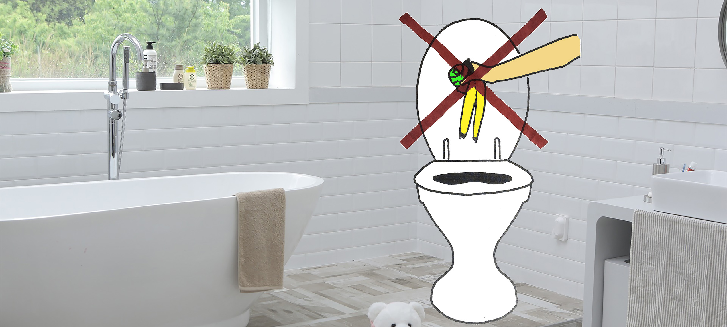 Brug aldrig toilettet som skraldespand