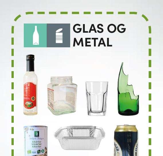 Glas og metal