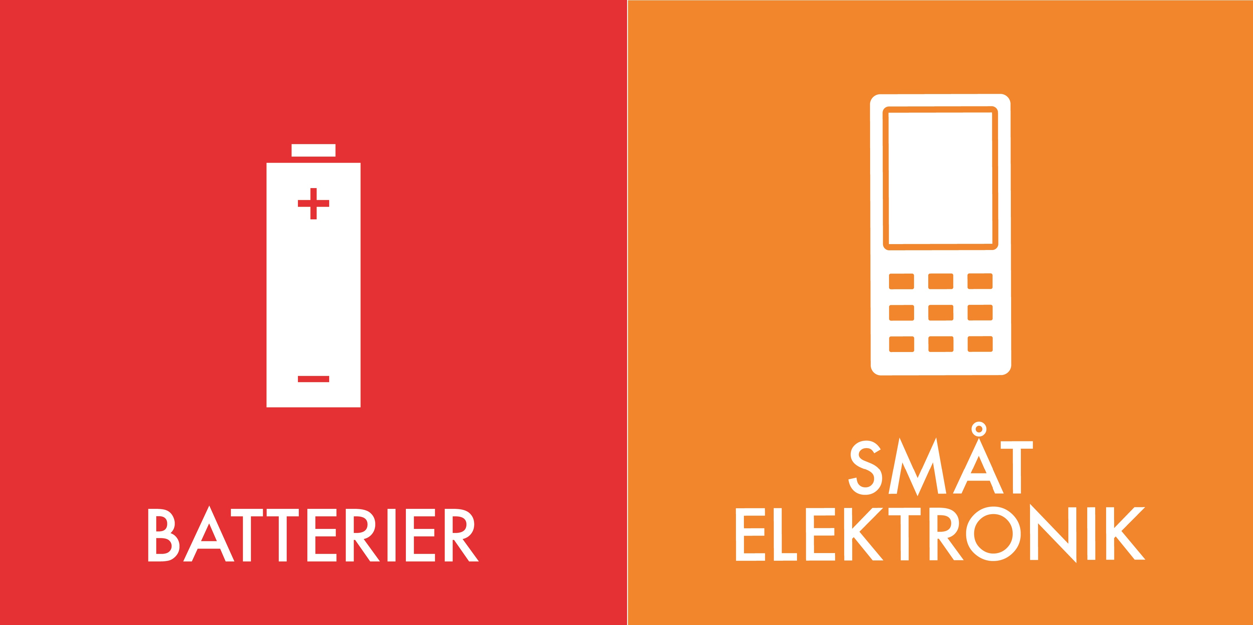 Batterier og småt elektronik