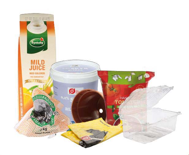 Hent folder om plast og mad- & drikkekartoner til Genbrugsbilen