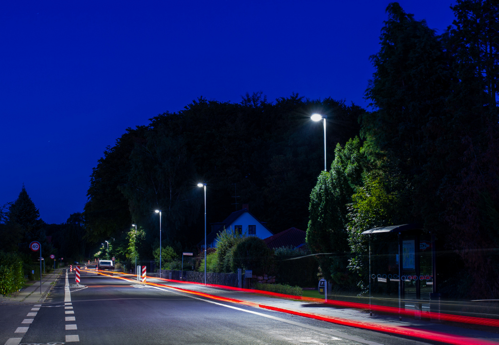 Vejbelysningen bidrager til energibesparelser