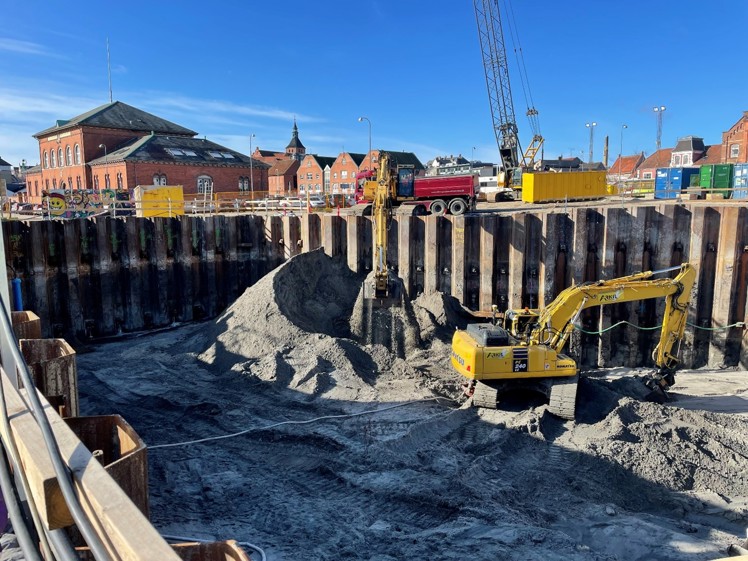 Ny hovedpumpestation ved Svendborg Havn - udgravning