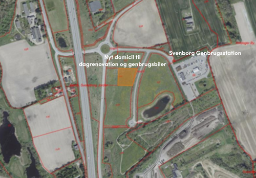 Placeringen af Vand og Affalds nye domicil til dagrenovation og genbrugsbiler